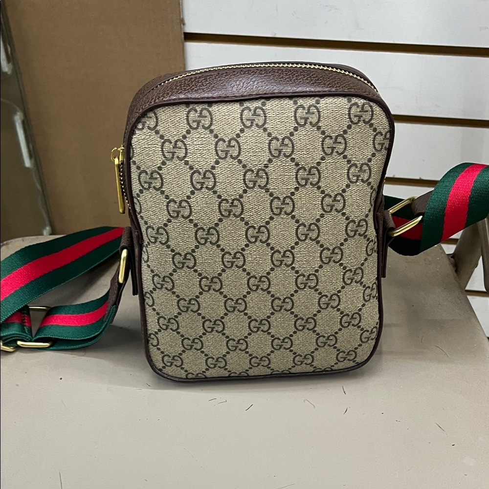 Monogram Beige and Brown Messenger mini  Bag - Picture 2 of 3